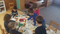 Die Kl. 1a besuchte die Vorschulkinder in der Kita St. Josef Die Kl. 1a besuchte die Vorschulkinder in der Kita St. Josef